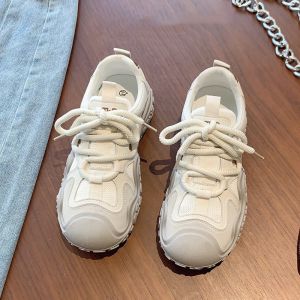 Women’s Sports Shoes Thick-Soled Soft & Lightweight Versatile White Sneakers Breathable Casual Shoes