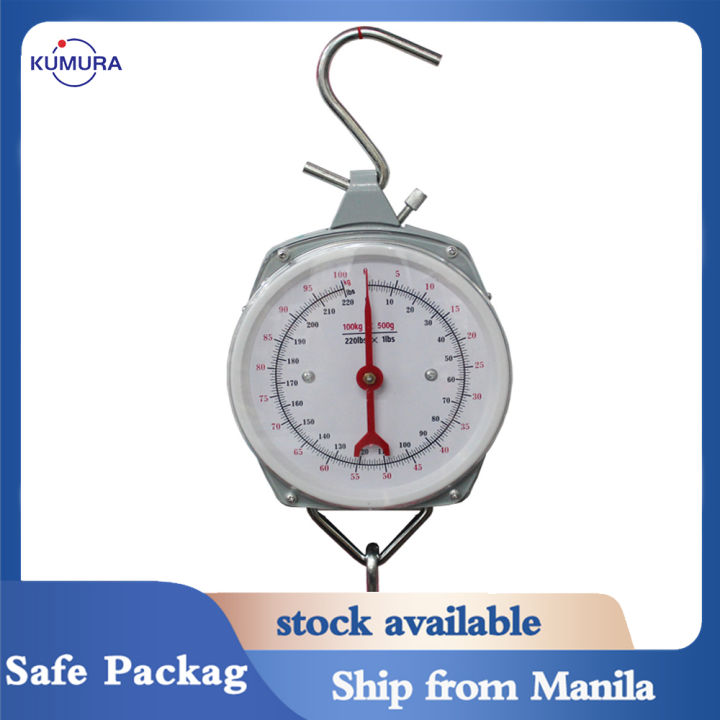 200kg Capacity Alloy Mechanical Hanging Scales Portable Mini Dial