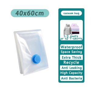 F&F : Vacuum Compressed Storage Bag Resealable Organizer Bag Penyimpanan Vakum