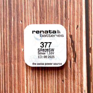 Pin Renata SR626SW (377) Chính Hãng Thuỵ Sĩ Date 2 Năm Viên Rời Cho Đồng Hồ Đeo Tay