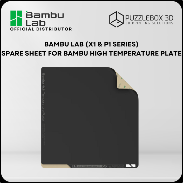 Bambu Lab X1 Series & P1P: Bambu Spare Sheet High Temperature Plate ...