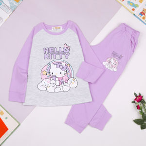 Bộ dài tay Kiteny cho bé gái 15 - 38kg chất liệu cotton 2 chiều mềm mịn
