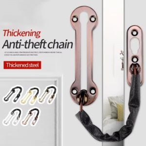 CANICECA Household Door Locks Anti-theft Stainless Steel Security Chain Portable Nail Free Glue Safety Lock Door Lock Hardware