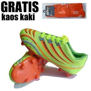 Sepatu Bola Sepatu Sepakbola Anak Anak Laki Laki Pria Perempuan Cowok Cewek Tanggung Kecil Kelas Umur Usia TK SD SMP 1 2 3 4 5 6 7 8 9 0 Tahun SEPATU SEPAK BOLA ANAK GRATIS KAOS KAKI-KIDZTUBS1020212135