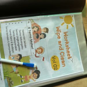 WORKSHEET ANAK WIPE AND CLEAN 40 halaman berwarna