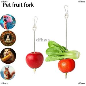 [COD] dfhws Parrot Stainless Steel Fruit Fork Toy Bird Cage Supplies Fruit Insert Bird Feeder Pet Parrot Accessories Pet Bird Supplies