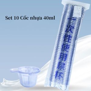 [HCM] Bộ 10 Cốc nhựa 40ml dùng pha resin làm đồ trang sức có tay cầm -GL314