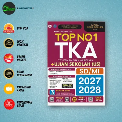 Buku Top No.1 TKA (Tes Kemampuan Akademik) + Ujian Sekolah (US) SD/MI 2027/2028 - Bintang Wahyu