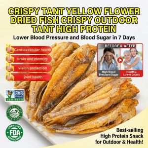 High Protein Small Fish Crisps/Instant Crispy Fish Snack/Outdoor Travel Snack/All Ages Adults Fitness