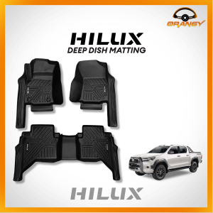 Toyota Hilux / Revo / Conquest 2016 to 2027 9D OEM W/ EXTENSION Deep Dish Matting Car Accessories