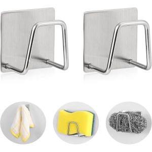 3pcs Stainless Steel Sponge Holders for Kitchen Sink: A Must-Have for Your Kitchen Sink