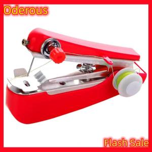 Oderous 1 Set Mini Sewing Machine Fast Stitch Labor-saving Fabric Clothes Sewing Tools Handheld Portable Mini Manual Sewing Machine