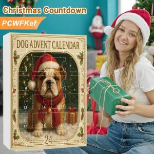 【PCWFKef】 Con Chó Advent Lịch 2025 2D Acrylic Con Chó Mặt Dây Chuyền Cây Giáng Sinh Trang Trí Nội Thất 24 Ngày Giáng Sinh Đếm Ngược Lịch Quà Tặng Cho Những Người Yêu Chó