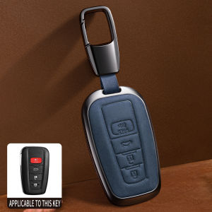 Toyota Camry Corolla Cross CHR Altis Leather Car Remote Key Case Cover Accessories