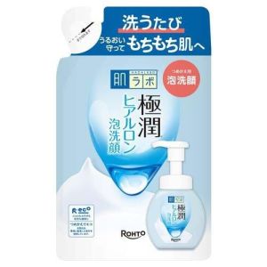 Hada Labo Gokujyun  Super Hyaluronic Acid Face Wash Foam 160ml Refill 140ml Direct From Japan