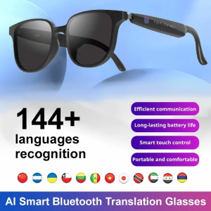 GL08144 Language Translator Smart Glasses Multi-Language Real-Time Ai Translation Glasses Bluetooth Ai Translator
