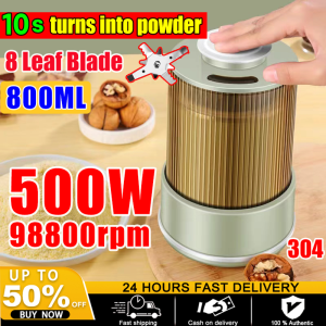 【10 second turns into powder】98800rpm electric grinder  coffee grinder electric coffee machine electric spice grinder machine stainless steel powder grinder machine Cereal grinder machine Kitchen 研磨机 磨粉机