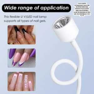 V149 LAMPU ULTRAVIOLET LED USB SENTER MINI NAIL DRYER UV LED LIGHT NAILS ADJUSTABLE LAMP PENGERING K