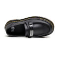 รองเท้าโลฟเฟอร์ผู้ชายแถบสีเหลืองคู่ Dr. Martens แผ่นเหล็กป้ายชื่อรองเท้าคู่รุ่นรองเท้าชายหญิง. 