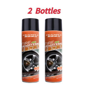 Tire foam cleaner 650ML black tire wax lotion high gloss spray cleaner Moisturizing Tire Car tire black retreading maintenance motor tire spray foam cleaner polish
