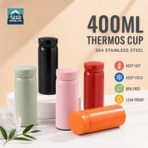 Thermal Vacuum Flask Cup Stainless Steel 304 Double Wall Leakproof Travel Coffee Tea Hot Cold