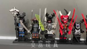 ขาสั้นลายพิมพ์สองด้าน Rocks 19 ซีซันแบน ห้าตัวร้าย นินจาผี เข้ากันได้กับบล็อกตัวต่อ Movie