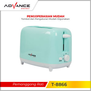 READY STOCK ADVANCE Pemanggang Roti Toaster Sandwich Otomatis Pop-up Garansi Resmi 1 tahun