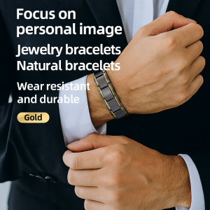 Men’s Titanium Steel Magnetic Therapy Bracelet Daily Health Care Accessories Fashionable And Atmospheric Daily Wear Bracelet