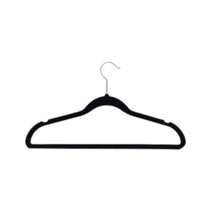 Hanger Baju Slim Bahan Plastik Velvet Beludru Plus Notch Mewah Elegan WEO IF5045