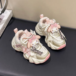 Kids Girls Cute Kuromi Cartoon Sneakers Cartoon Melody Children Tennis Shoes Fashion Versatile Causal Kids School Basketball Shoes