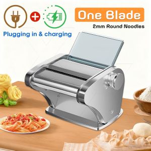 Electric Pasta Maker Machine Auto Noodle Maker Mesin Mee Mesin Karipap Fully Stainless Steel Dough Pressing Maching