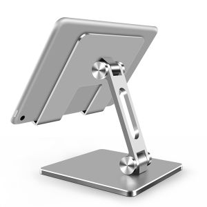 Giá đỡ ipad máy tính bảng hợp kim nhôm phiên bản mới thiết kế công thái học Đế kẹp điện thoại xem phim học online chống rung cao cấp