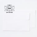 Phong bì trắng nhỏ mini đựng thiệp bao thư chữ nhật 9 x 13.4 cm QA SILVER AC201202. 