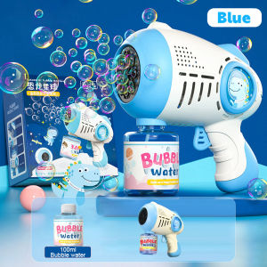 【SG stock】Electric Bubble Machine Toy Automatic with LED Light Bubble Gun Toy Kids Birthday Party Gift 泡泡枪