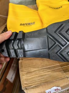 Safemax Safety Boot Besi/ Sepatu Boot Kuning 40cm Ujung Besi Kuat Anti Sobek Anti Potong Anti Paku