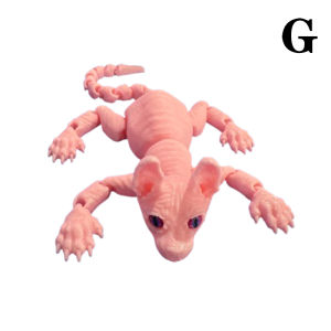[Eqrbtl] 3D Printed Sphynx Cat Animal Toy Realistic Hairless Figurine Cat Fidget Toy For Cat Lover Collector Home Decoration