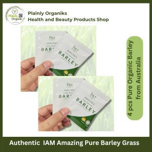 Authentic IAM Amazing Pure Organic Barley ( 4 sachets ) Powdered Juice Drink From Australia