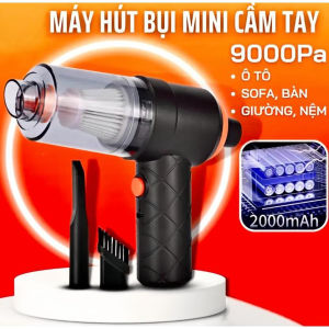 Máy hút bụi cầm tay mini không dây siêu tiện lợi hút bụi xe ô tô giường nệm lông chó mèo đa chức năng