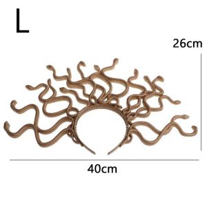 Bando Kepala Ular Bando Medusa Headband Hiasan Rambut Cosplay Pesta Haloween Kostum