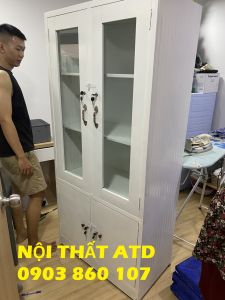 Tủ hồ sơ kiếng đựng tài liệu văn phòng - tủ kính văn phòng giá rẻ