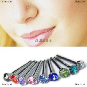 [COD] Biubiuni 36x pha lê Rhinestone mũi vòng xương Stud cơ thể thép không gỉ đồ trang sức