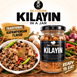 RK Cuisine Kilayin 220g Ready to Eat Sisig in a Jar Authentic Kapampangan No Preservatives