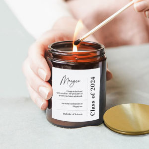 [SG Seller] Customised Graduation Scented Candle Personalised Housewarming Gift Scent Diffuser Decor