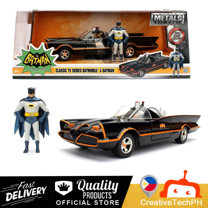 Batmóvel Cor de Rosa Pink Slips da Série Clássica Batman 1966 (Jada