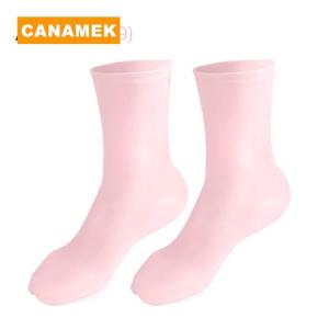 【CANAMEK】 1 Pair Home Use Feet Care Socks Silicone Moisturizing Gel Heel Socks Foot Care Protectors Anti Cracking