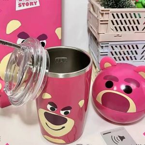Bình Nước Giữ Nhiệt Bằng Kim Loại 600ml Họa Tiết Hello Kitty Kuromi Sanrio Kawaii 304