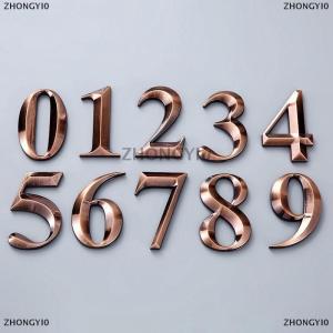 [COD] ZHONGYI0 2.7-inch ABS Metal Sensing Number Plate 7cm Stereoscopic House Number Digital Door Head Stereoscopic Characters
