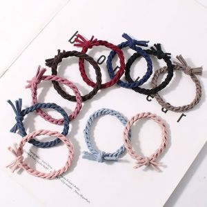 【Ship in 24H】韩国可爱橡皮筋发圈小清新皮套编织头绳扎头发South Korea Cute Rubber Band Hair Band Small Fresh Leather Coverhuanglizhen20250829