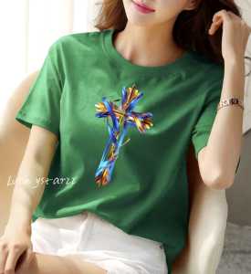 (COD)KAOS ATASAN SALIB /KAOS ONECK COTTON COMBED WANITA