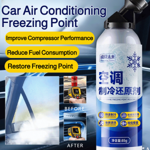 Car Aircond AC Stop Leak Tool Free Refrigerant Cool Gas Freezing Point Reduction Agent Fast Condensing Agent 汽车空调制冷剂
